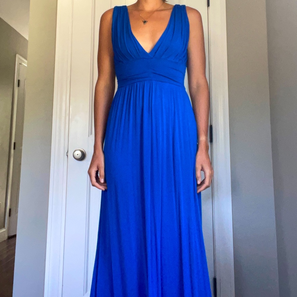 Long blue dress